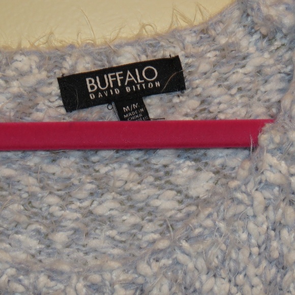 Buffalo David Bitton Bluish Soft Sweater M - Picture 3 of 3
